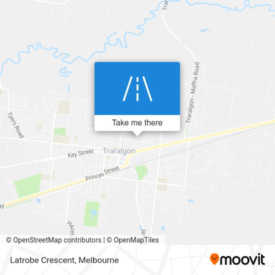 Latrobe Crescent map