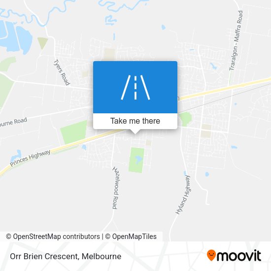 Orr Brien Crescent map