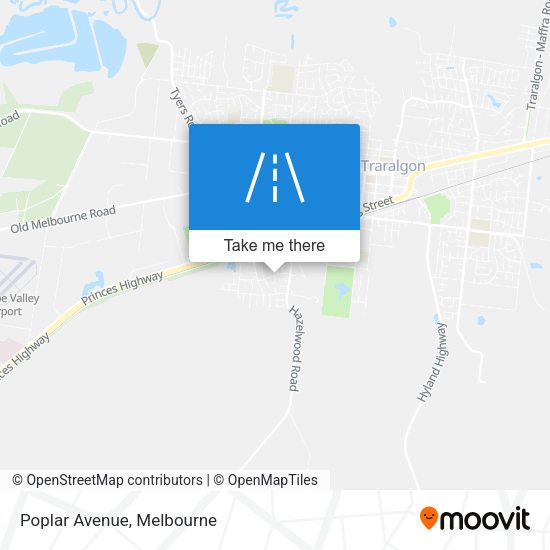 Poplar Avenue map