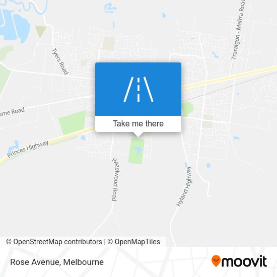 Rose Avenue map