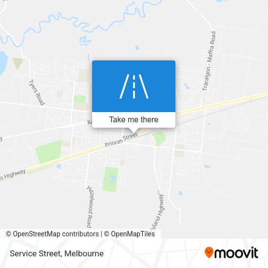Service Street map