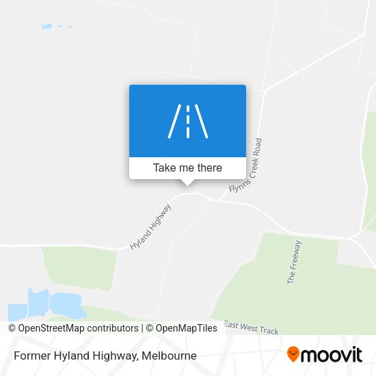 Former Hyland Highway map