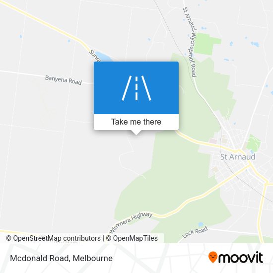 Mcdonald Road map