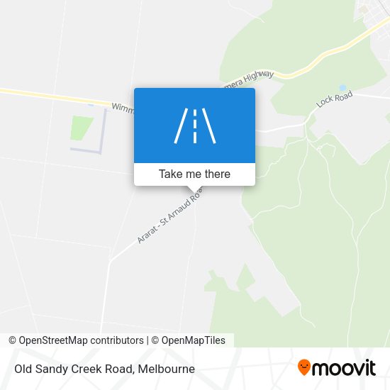 Old Sandy Creek Road map