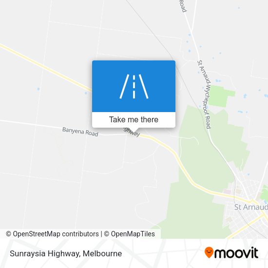 Sunraysia Highway map