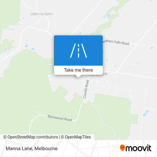 Manna Lane map