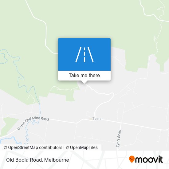 Old Boola Road map