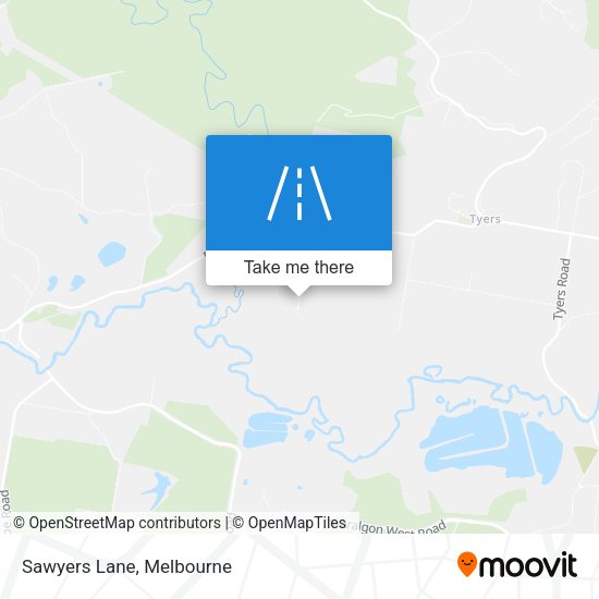 Sawyers Lane map