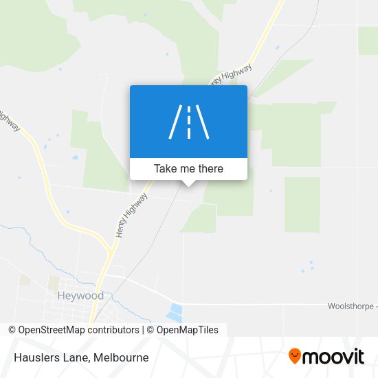 Hauslers Lane map