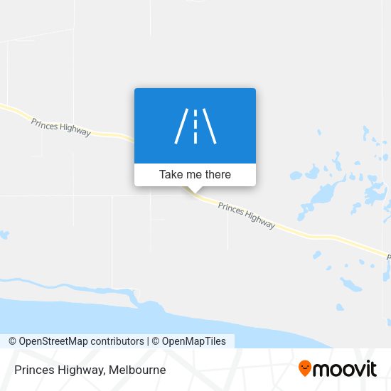 Princes Highway map