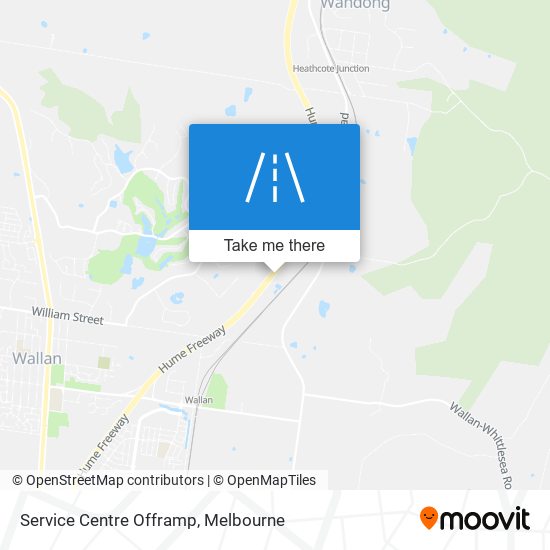 Service Centre Offramp map