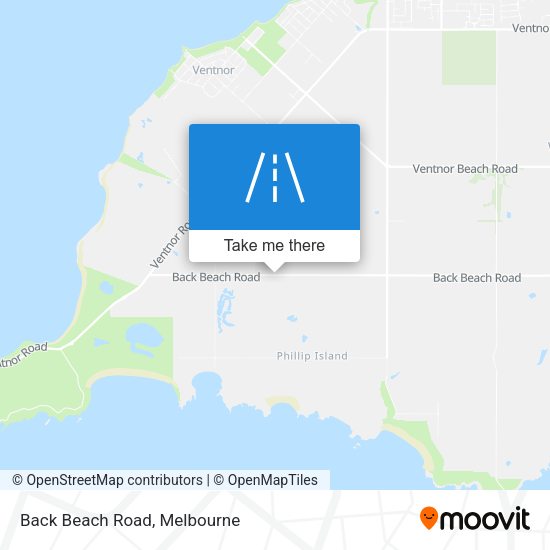 Back Beach Road map