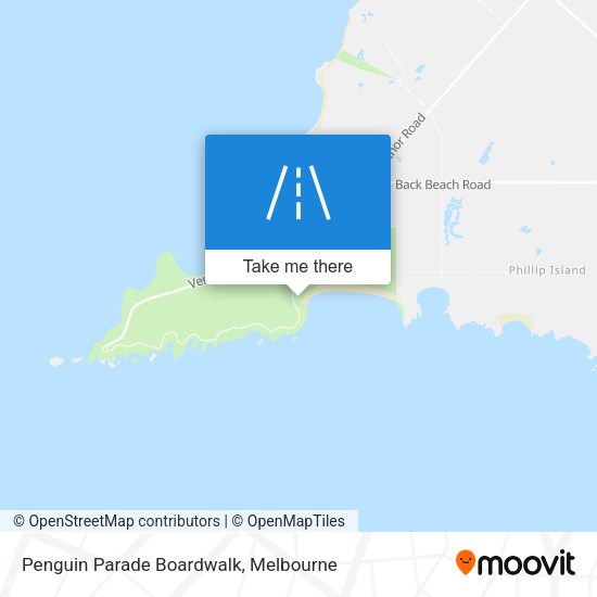 Penguin Parade Boardwalk map