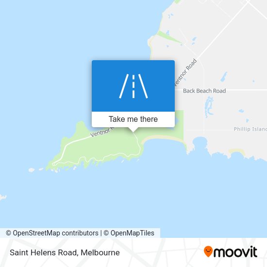 Saint Helens Road map