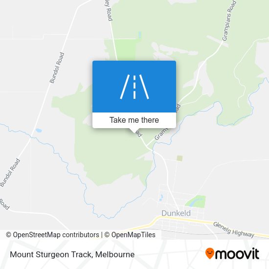 Mount Sturgeon Track map