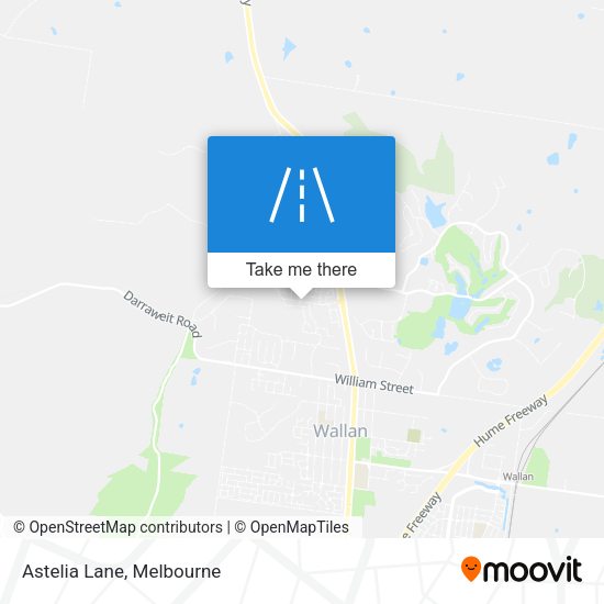 Astelia Lane map