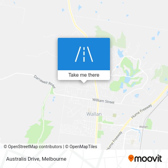 Australis Drive map