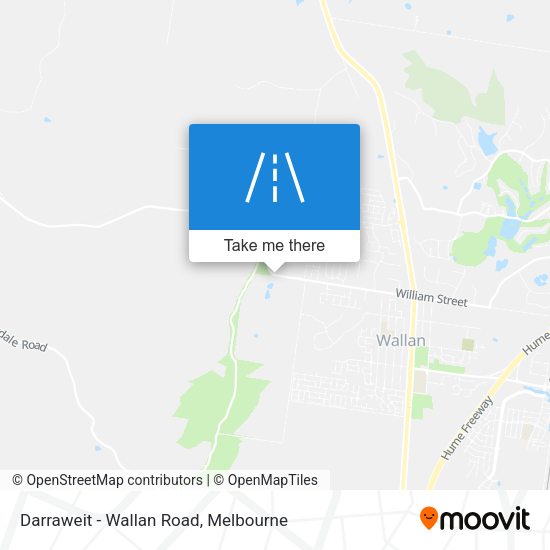 Darraweit - Wallan Road map