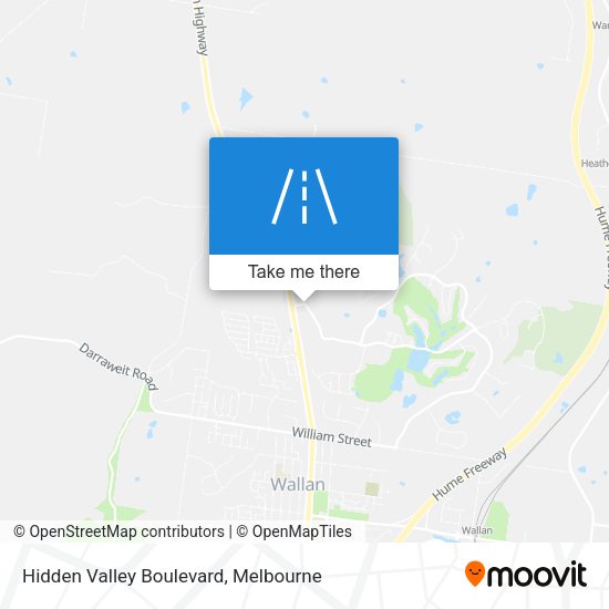 Hidden Valley Boulevard map