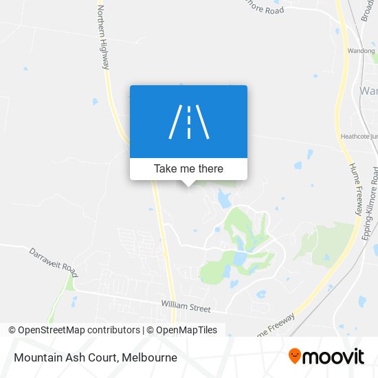 Mountain Ash Court map