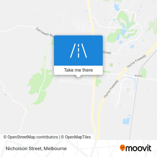 Nicholson Street map