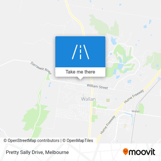 Pretty Sally Drive map