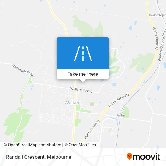 Randall Crescent map