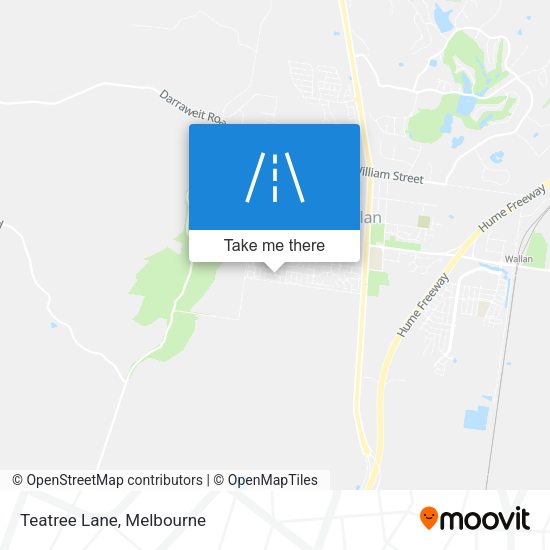 Teatree Lane map