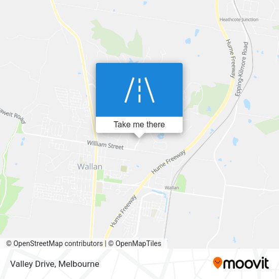 Valley Drive map