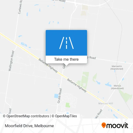 Moorfield Drive map