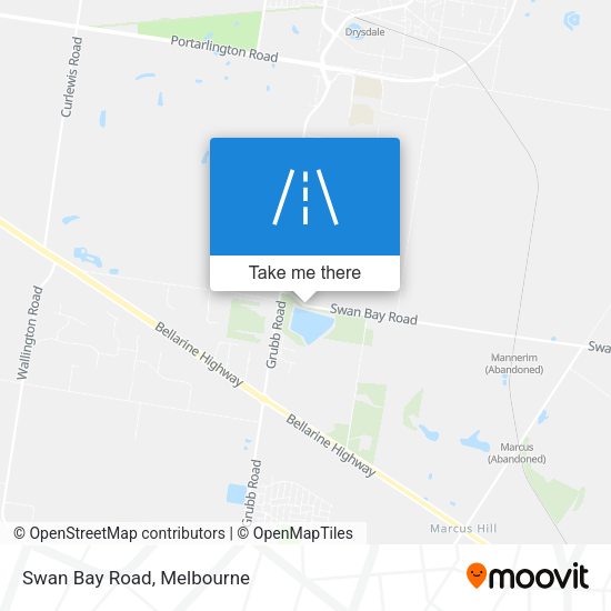 Swan Bay Road map