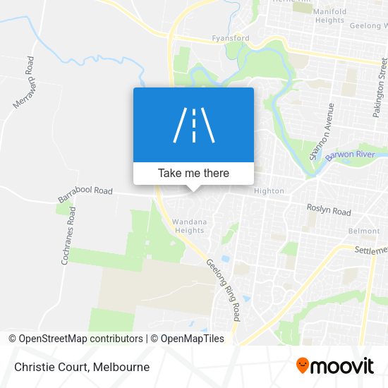 Christie Court map