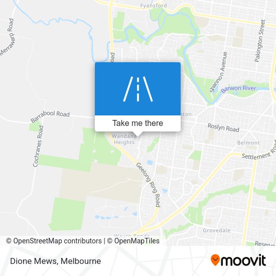 Dione Mews map