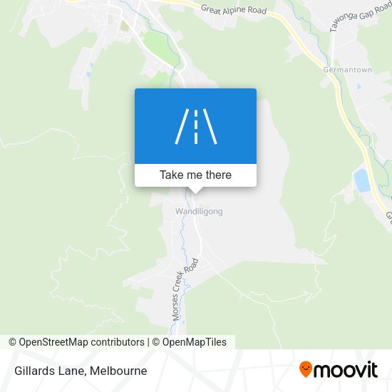 Gillards Lane map
