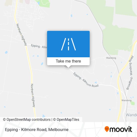 Epping - Kilmore Road map