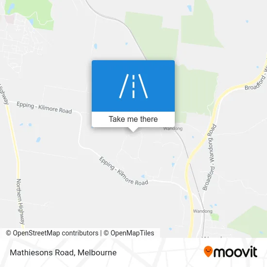 Mapa Mathiesons Road