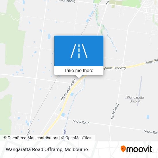 Wangaratta Road Offramp map