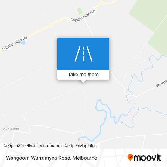 Wangoom-Warrumyea Road map