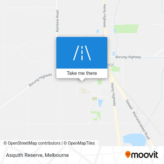 Asquith Reserve map