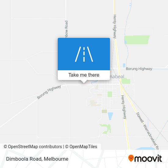 Dimboola Road map