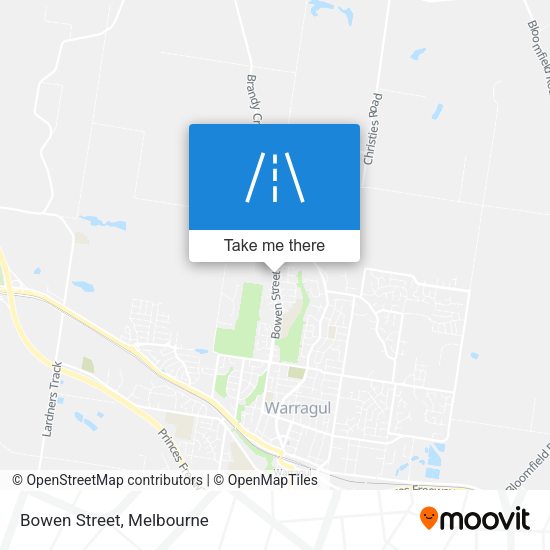 Bowen Street map