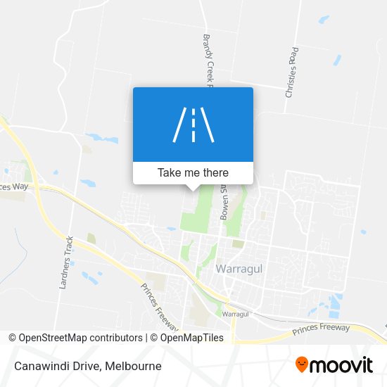 Canawindi Drive map