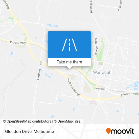 Glendon Drive map