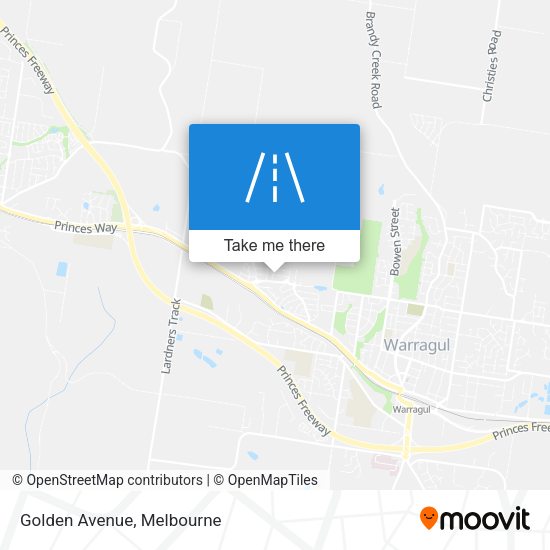Golden Avenue map