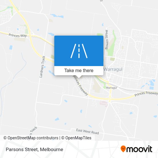 Parsons Street map
