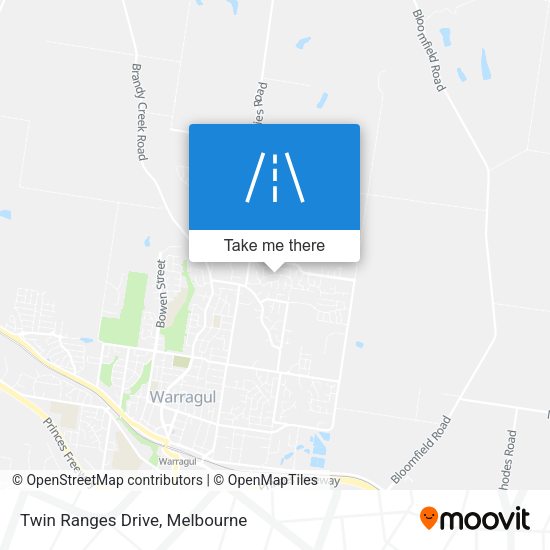 Twin Ranges Drive map