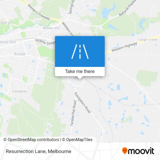 Resurrection Lane map