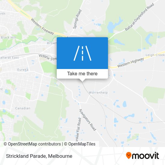 Strickland Parade map