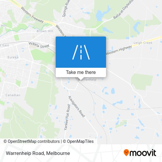 Warrenheip Road map