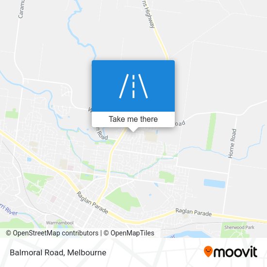 Balmoral Road map